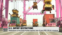 U.S. import restrictions to hurt South Korean exports