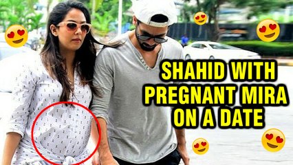 Shahid Kapoor With Pregnant Wife Mira Rajput On A Lunch Date