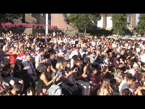 England Fans Watching Colombia v England Around The UK - Russia 2018 World Cup