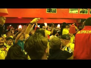 Colombia Football Fans Celebrate After Equaliser Against England - Russia 2018 World Cup