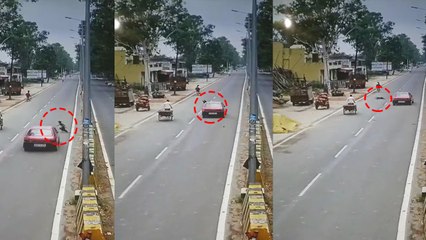 मुजफ्फरनगर: CCTV में कैद हो गया दिल दहला देने वाले एक्सीडेंट का वीडियो