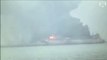 Oil tanker ablaze following collision with ship off coast of China
