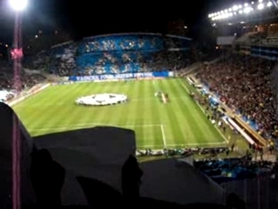 entrée des joueurs OM - Liverpool LDC 2007 - 2008