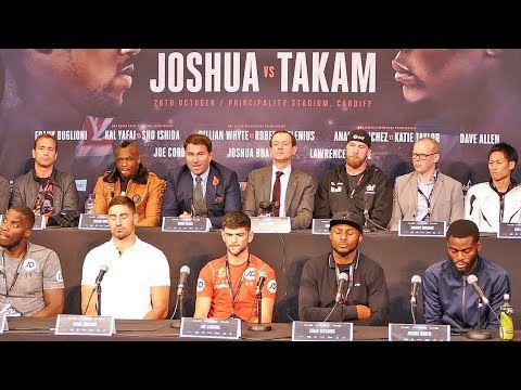 Joshua vs Takam UNDERCARD Press Conference | Dillian Whyte | Katy Taylor | Frank Buglioni & More!