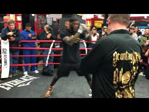 Deontay Wilder SHADOW BOXING vs Bermane Stiverne REMATCH