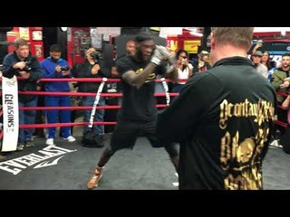 Deontay Wilder SHADOW BOXING vs Bermane Stiverne REMATCH