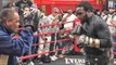 Bermane Stiverne POWER PAD WORK ahead of his fight with Deontay Wilder