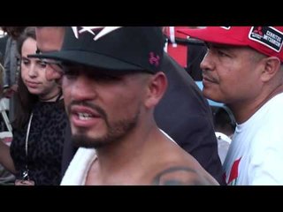 Abner Mares RINGSIDE After BLOODY WIN! vs Andres Gutierrez