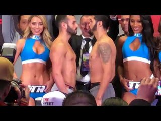Chris Diaz vs Brian Cruz FACE OFF at WEIGH IN