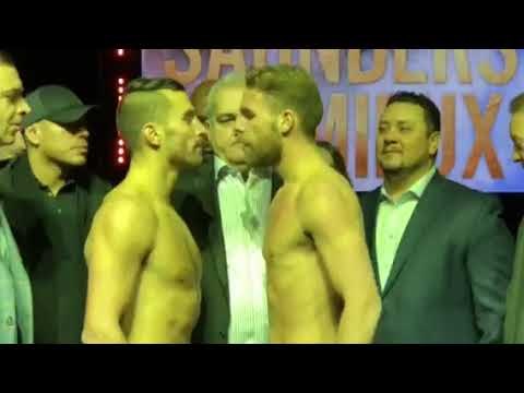 Billy Joe Saunders vs David Lemieux - FACE OFF at WEIGH IN