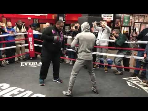 Lamont Peterson MITT WORKOUT vs Errol Spence