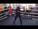George Groves PUBLIC WORKOUT in Manchester ahead of his fight with Chris Eubank Jr
