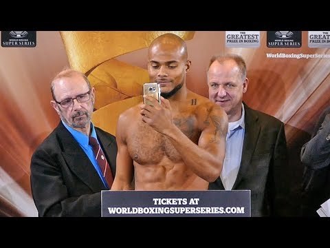 Chris Eubank Jr's Brother ( Sebastian Eubank ) WEIGH IN & FACE OFF | Groves vs Eubank Jr Undercard