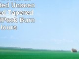 Exclusive Beautifully Handcrafted Unscented 55 Safed Tapered Candles  12Pack Burns 35