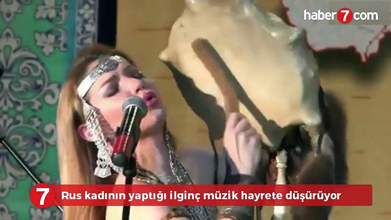 Rus kadının yaptığı ilginç müzik hayrete düşürüyor