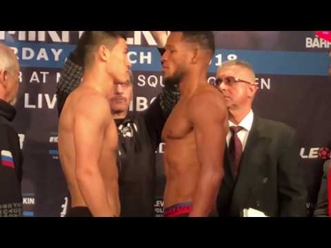 Dmitry Bivol vs. Sullivan Barrera FACE OFF @Weigh In