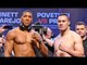 Anthony Joshua vs Joseph Parker FULL WEIGH IN & FINAL FACE OFF