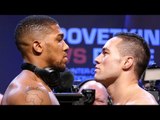 Anthony Joshua vs Joseph Parker FINAL FACE OFF at Weigh in