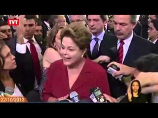 "Vamos transformar petróleo em educação, em livros, em conhecimento", garante Dilma Rousseff