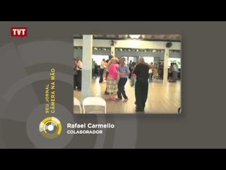 Jornalismo colaborativo: um baile reúne animados da terceira idade