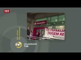 Jornalismo colaborativo: bancários fazem protesto contra demissões