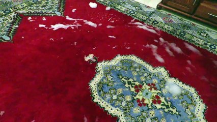 تنظيف السجاد-ة خلال نصف ساعة وفي مكانها.