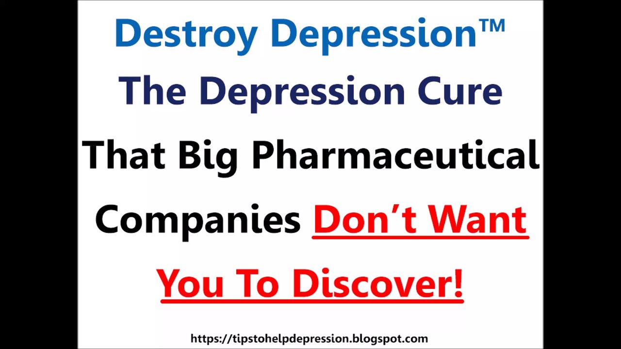 How to Destroy Depression - Destroy Depression Ebook By James Gordon