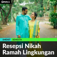 Resepsi Nikah Ramah Lingkungan