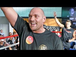"LET'S GO BABY!" Tyson Fury SPEECH After Public Workout | He's Back! vs Sefer Sereri