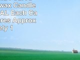 Eight 8 Hand Poured Solid Beeswax Candles in NATURAL  Each Candle Measures