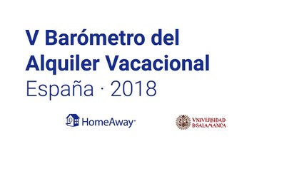 V Barometro del Alquiler Vacacional en España 2018