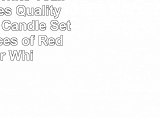 Yoyolala White Tealight Candles Quality Unscented Candle Set of 50 Pieces of Red Color