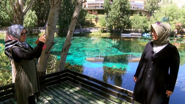 Bozkırın nazar boncuğu havadan görüntülendi