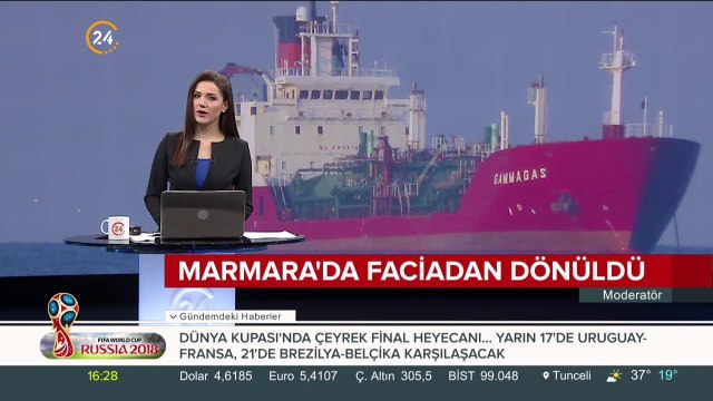 Kuru yük gemisi tankerle çarpıştı