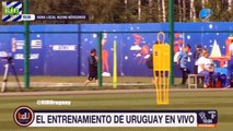 EDI CAVANI ENTRENÓ HOY DIFERENCIADO (ENTRENAMIENTO DE LA SELECCIÓN - 05/07/18)