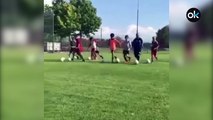 Así entrenan los niños para ser como Neymar