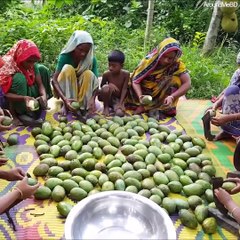 70kg fo spicy mango chutney cooked for the whole village!!Credit: Around Me BD