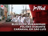 Blocos de rua animam foliões durante carnaval em São Luís