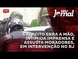 Exército constrange moradores das favelas no Rio de Janeiro