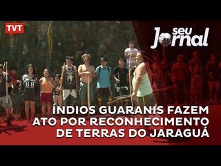 Índios Guaranis fazem ato por reconhecimento de terras do Jaraguá