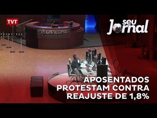 Aposentados protestam contra reajuste de 1,8%
