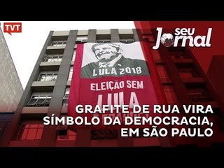 Grafite de rua vira símbolo da democracia, em São Paulo