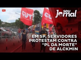Em SP, servidores protestam contra “PL da Morte” de Alckmin