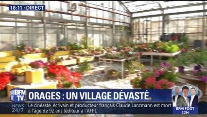 Orages: un village dévasté