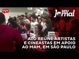 Ato reúne artistas e cineastas em apoio ao MAM, em São Paulo