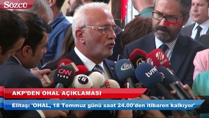 AKP’den flaş OHAL açıklaması!