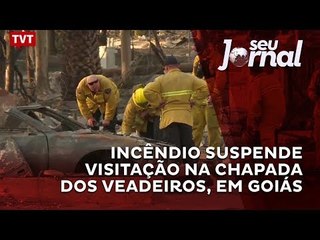 Download Video: Incêndio suspende visitação na Chapada dos Veadeiros, em Goiás