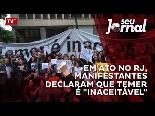 Download Video: Em ato no Rio de Janeiro, manifestantes declaram que Temer é 