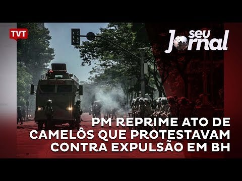 Pm reprime ato de camelôs que protestavam contra expulsão em BH