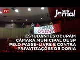 Estudantes ocupam Câmara Municipal de SP pelo Passe-Livre e contra privatizações de Doria